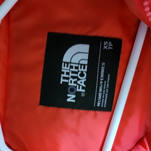 The North Face Puffer Vest Womens Sz XS Goose Down Full Zip Mock Neck 550 Plaid - Picture 3 of 11